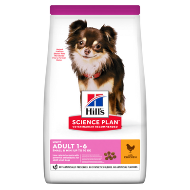 Hill's Science Plan Adult Light Small and Mini Chicken - Сухий корм для собак дрібних порід, 6 кг