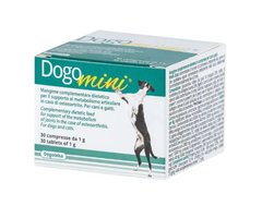 DOGOmini - Дієтична добавка для підтримки здоров'я суглобів та кісток у собак дрібних порід та котів, 30 табл