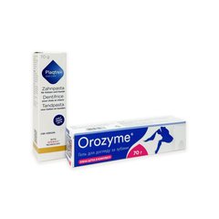 Orozyme - Гель для зубов и десен для животных, 0,07 кг + Plaqtiv+ Toothpaste 70g - Зубная паста для собак и кошек 70 г