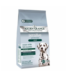 Arden Grange Adult Dog Sensitive - Арден Гранж сухий корм для дорослих собак з делікатним шлунком та чутливою шкірою з океанічною білою рибою та картоплею 6 кг, термін придатності до 02.05.27