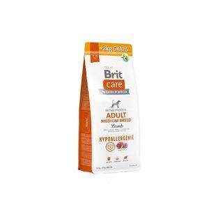 Brit Care Dog Hypoallergenic Adult Medium Breed - Сухий монопротеїновий гіпоалергенний корм для собак середніх порід з ягням 12 кг + 2 кг в подарунок