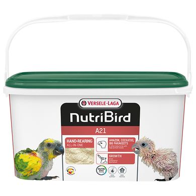 Versele-Laga NutriBird A21 - Молоко для пташенят середніх папуг та інших видів птахів, 3 кг