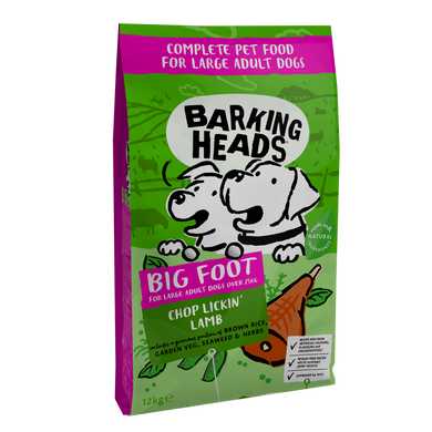 Barking Heads Chop Lickin' Lamb / Large breed - Корм для собак великих порід ягня з рисом