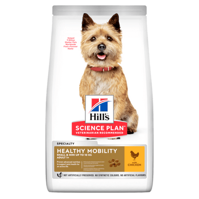 Hill's Science Plan Healthy Mobility Small Adult Chicken - Сухой корм для собак малых пород для поддержки суставов, 1,5 кг