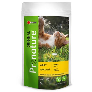 Pronature Original Adult Chiсken - Сухий суперпреміум корм для дорослих котів з куркою, 340 г