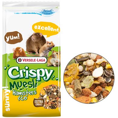 Versele-Laga Crispy Muesli Hamster - Зернова суміш корм для хом`яків, щурів, мишей, піщанок, 1 кг