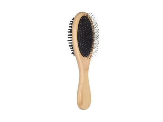 Flamingo Brush & Pin Brush Bamboo Щетка деревянная для собак двусторонняя