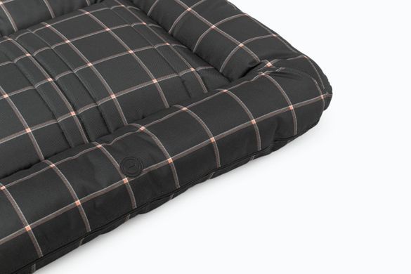 Двосторонній лежак-понтон Harley & Cho Lounger Waterproof Black Plaid для собак та котів L