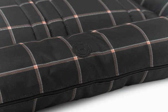 Двосторонній лежак-понтон Harley & Cho Lounger Waterproof Black Plaid для собак та котів L