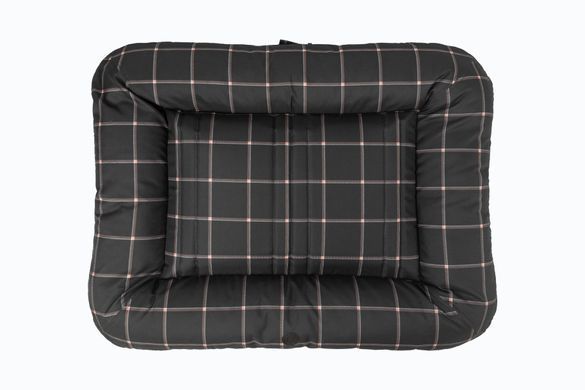 Двосторонній лежак-понтон Harley & Cho Lounger Waterproof Black Plaid для собак та котів L