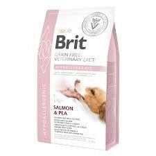 Brit Grain Free Veterinary Diet Hypoallergenic - Сухой корм для собак при пищевой аллергии с лососем, горохом и гречкой, 12 кг