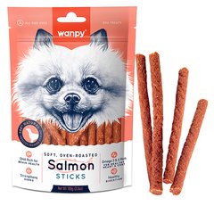 Wanpy Salmon Sticks - Ванпі палички з лососем ласощі для собак 100 г