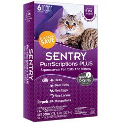 Sentry PurrScriptions Plus СЕНТРИ ПУРРСКРІПШНС ПЛЮС краплі від бліх та кліщів для котів (від 2,2 кг)