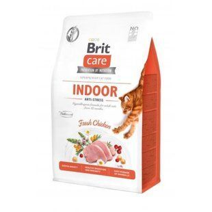 Brit Care Cat Grain Free Indoor Antistress - Беззерновий сухий корм для дорослих кішок від 12 месяців з куркою 7 кг