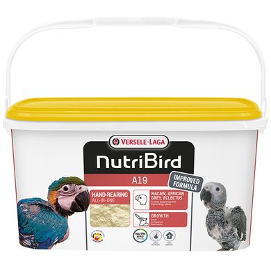 Versele-Laga NutriBird A19 - Молоко для пташенят великих папуг, 3 кг