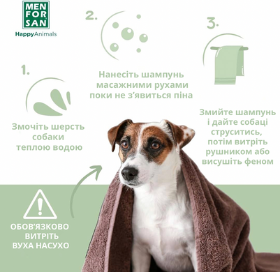 Шампунь для собак Menforsan Shampoo Oats с овсом, 5 л, срок годности до 10.01.29