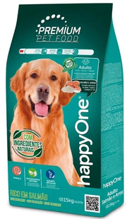 happyOne Premium Adult Dog Salmon and Rice - Сухой корм для взрослых собак с лососем и рисом, 15 кг