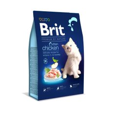 Brit Premium by Nature Kitten Chicken - Сухой корм для котят всех пород 1-12 месяцев с курицей, 8 кг