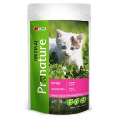 Pronature Original Kitten Chicken - Сухий суперпреміум корм для кошенят з куркою, 340 г