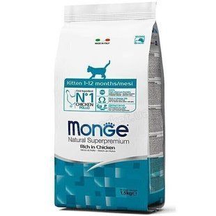 Monge Kitten Chicken - Корм з куркою та рисом для кошенят 400 г