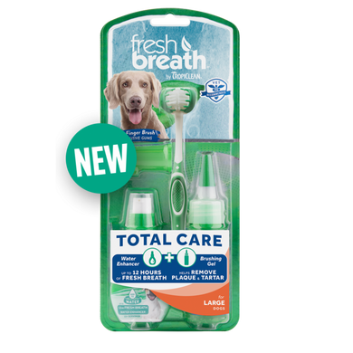 TropiClean Total Care Набор для чистки зубов средних и крупных пород собак