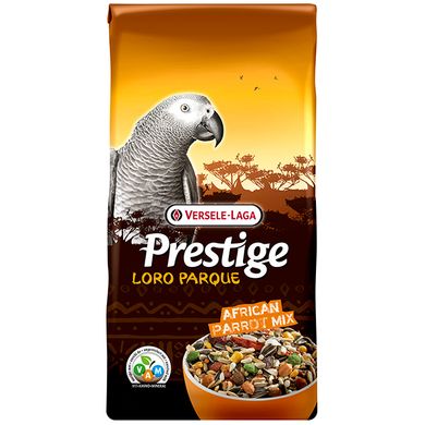 Versele-Laga Prestige Loro Parque African Parrot Mix - Повнораціонний корм для середніх та великих африканських папуг, 15 кг