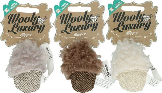 Wooly Luxury Slipper Іграшка для кішок Шерстяний тапок
