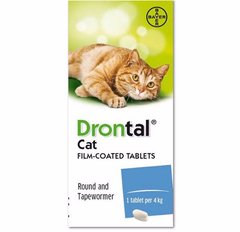 Drontal таблетки від гельмінтів для кішок, 1 табл