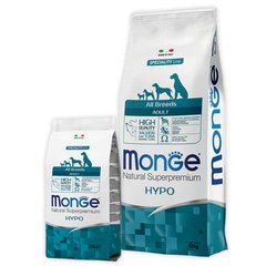 Monge Dog All Breeds Hypoallergenic - Гипоаллергенный сухой корм с лососем и тунцом для взрослых собак всех пород, 2,5 кг