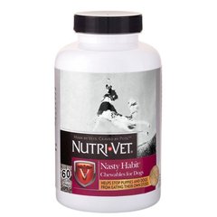 Nutri-Vet Nasty Habit - Нутрі-вет від поїдання екскрементів для собак, 60 таб