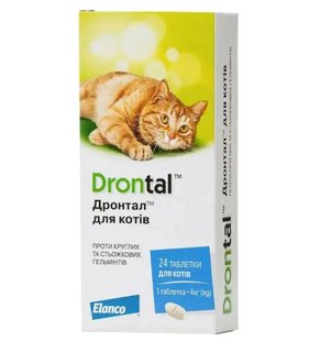 Drontal таблетки от гельминтов для кошек, 1 табл