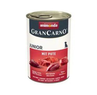Animonda GranCarno Junior Beef+Turkey Hearts - Анімонда консерви для цуценят з яловичиною та індичкою 400 г