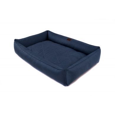 Harley & Cho Sofa Denim - Лежак темно-синього кольору з підсиленою поверхнею та бортами для собак L