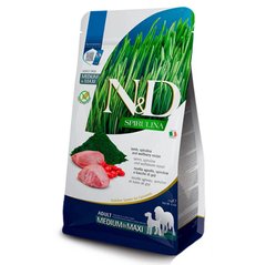 Farmina N&D Spirulina Medium Maxi Lamb - Сухий беззерновий корм для дорослих собак середніх і великих порід з ягням, спіруліною та ягодами годжі 2 кг