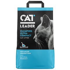 Cat Leader Clumping КЭТ ЛИДЕР УЛЬТРАКОМПАКТ ультракомкующийся наполнитель в кошачий туалет (5кг)