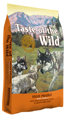 Taste of the Wild High Prairie Puppy Formula - Сухий корм для цуценят усіх порід з бізоном та запеченою косулею, 2 кг