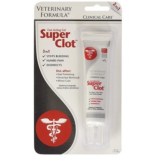 Veterinary Formula Clinical Care Super Clot ВЕТЕРИНАРНАЯ ФОРМУЛА СУПЕР КЛОТ кровоостанавливающий, обезболивающий, дезинфицирующий гель (0.028кг)