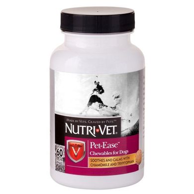 Nutri-Vet Pet Ease - АНТИ-СТРЕС заспокійливий засіб для собак, жувальні таблетки, 70 таб