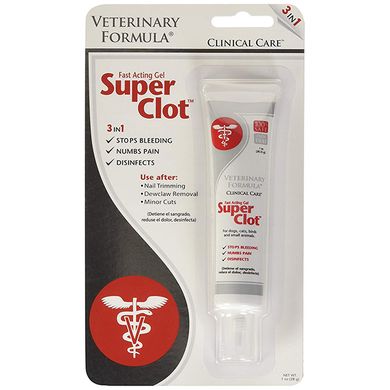 Veterinary Formula Clinical Care Super Clot ВЕТЕРИНАРНА ФОРМУЛА СУПЕР КЛОТ кровоспинний, знеболювальний, дезінфекційний гель (0.028кг)