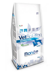 Monge VetSolution Dermatosis canine - Дієтичний корм для оптимальної регенерації шкіри і шерсті при дерматологічних захворюваннях дорослих собак 2 кг