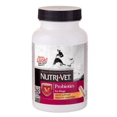Nutri-Vet Probiotics - Пробиотики для собак, 60 капсул