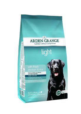 Arden Grange Adult Dog Light - Арден Гранж сухий корм для собак із зайвою вагою з куркою та рисом, 2 кг
