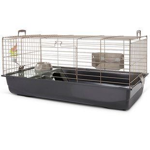 Savic Nero 3 De Luxe САВИК НЕРО 3 ДЕЛЮКС клетка для морских свинок, карликовых кроликов (Колір ґрат теплий сірий ( 100х50х47 см))