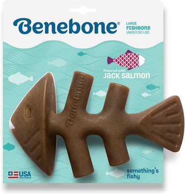 Benebone Fishbone Salmon L - Жевательная игрушка со вкусом лосося