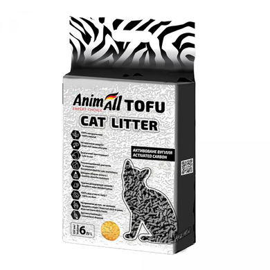 Соевый наполнитель AnimAll Tofu Carbon с активированным углем, 2,6 кг