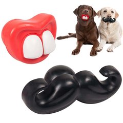Flamingo Toy Rubber Moustache/Mouth ФЛАМІНГО ВУСА/РОТ гумова іграшка для собак (0.157кг)