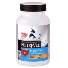 Nutri-Vet Puppy-Vite - Паппи ВИТ комплекс витаминов и минералов для щенков, 60 таб