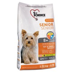 1st Choice Senior Toy&Small Breeds - Сухой корм для пожилых или малоактивных собак мини пород (курица)