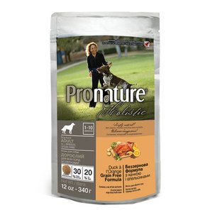 Pronature Holistic Dog Duck & Orange - Сухой холистик корм для собак с уткой и апельсином, 340 г