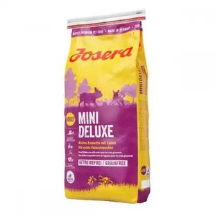 Josera Dog MiniDeluxe - Сухий корм для дорослих собак дрібних порід з ягням, 900 г